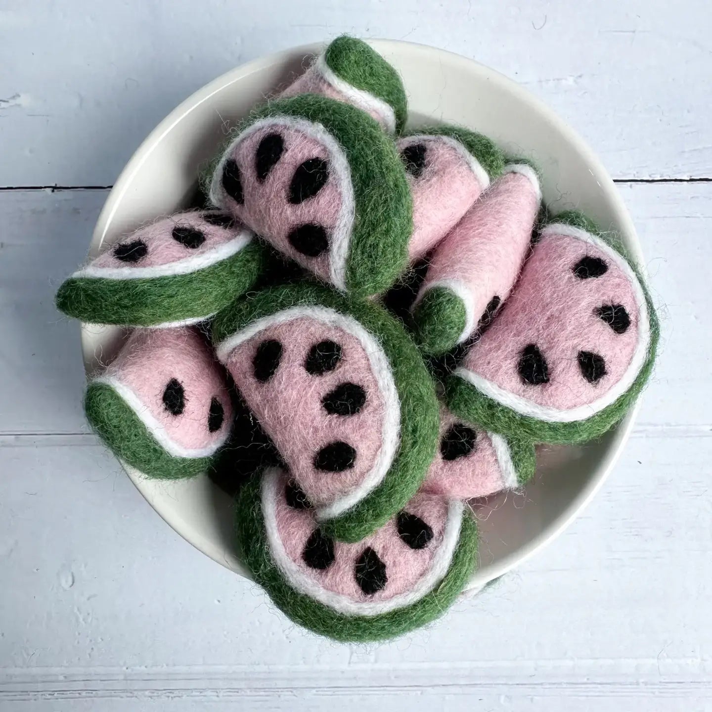 Filzfigur - Wassermelonenscheibe