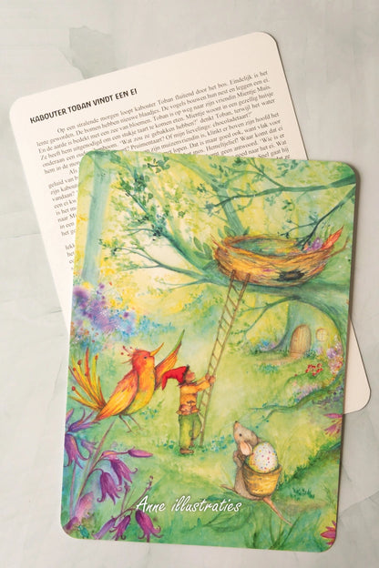 Erzählkarte - Kobold Toban findet ein Ei A5