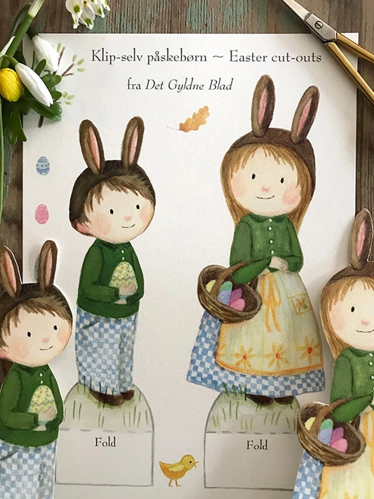 Bastelbogen - Osterkinder
