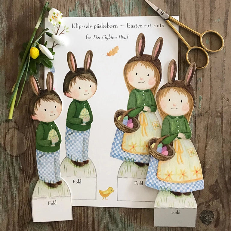 Bastelbogen - Osterkinder