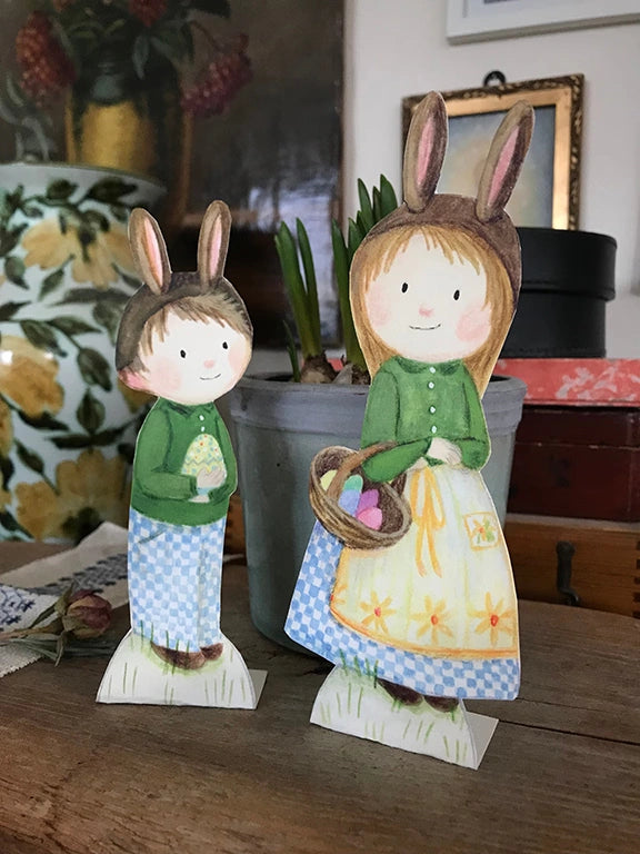 Bastelbogen - Osterkinder