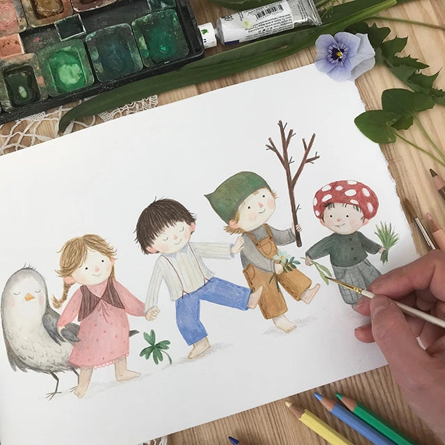 Kunstdruck - Komm mit