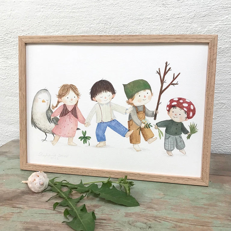 Kunstdruck - Komm mit