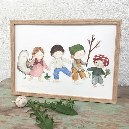 Kunstdruck - Komm mit