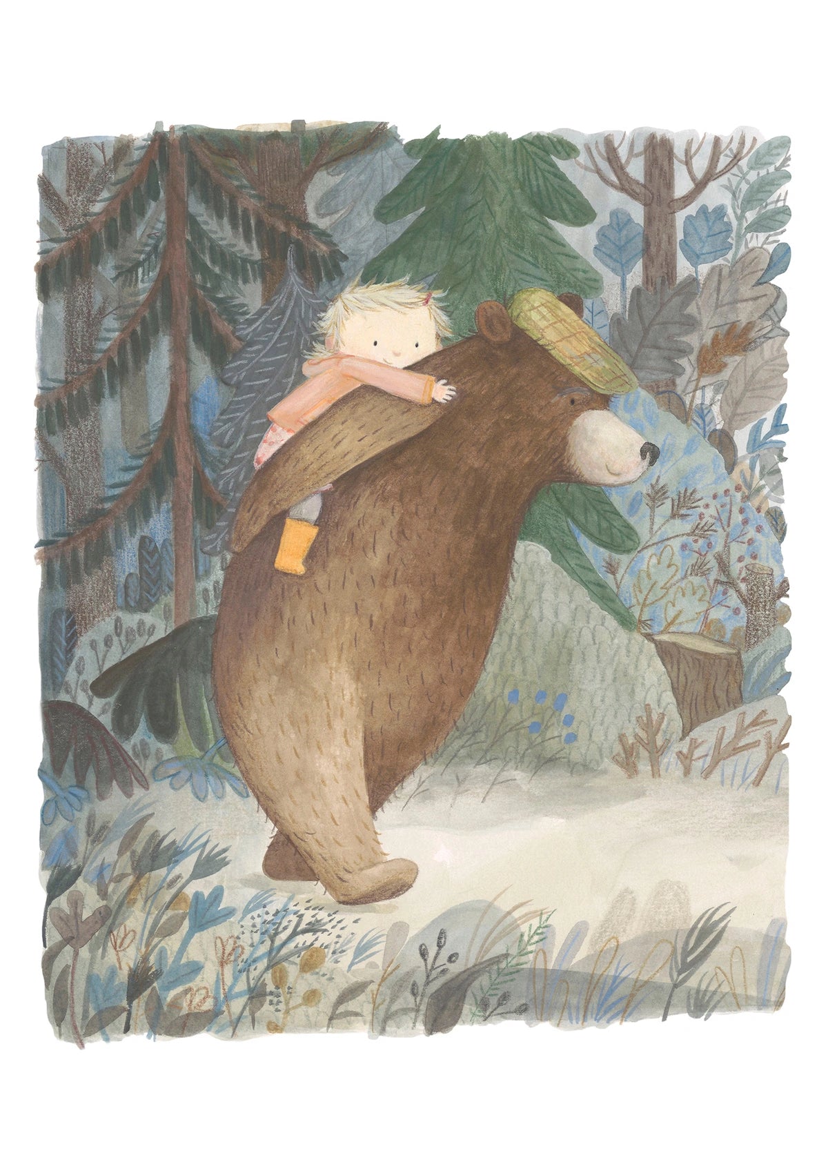 Liv und Bär - Aus dem Bilderbuch "Liv" A4