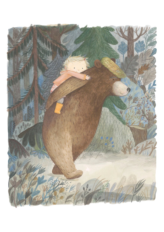 Liv und Bär - Aus dem Bilderbuch "Liv" A4