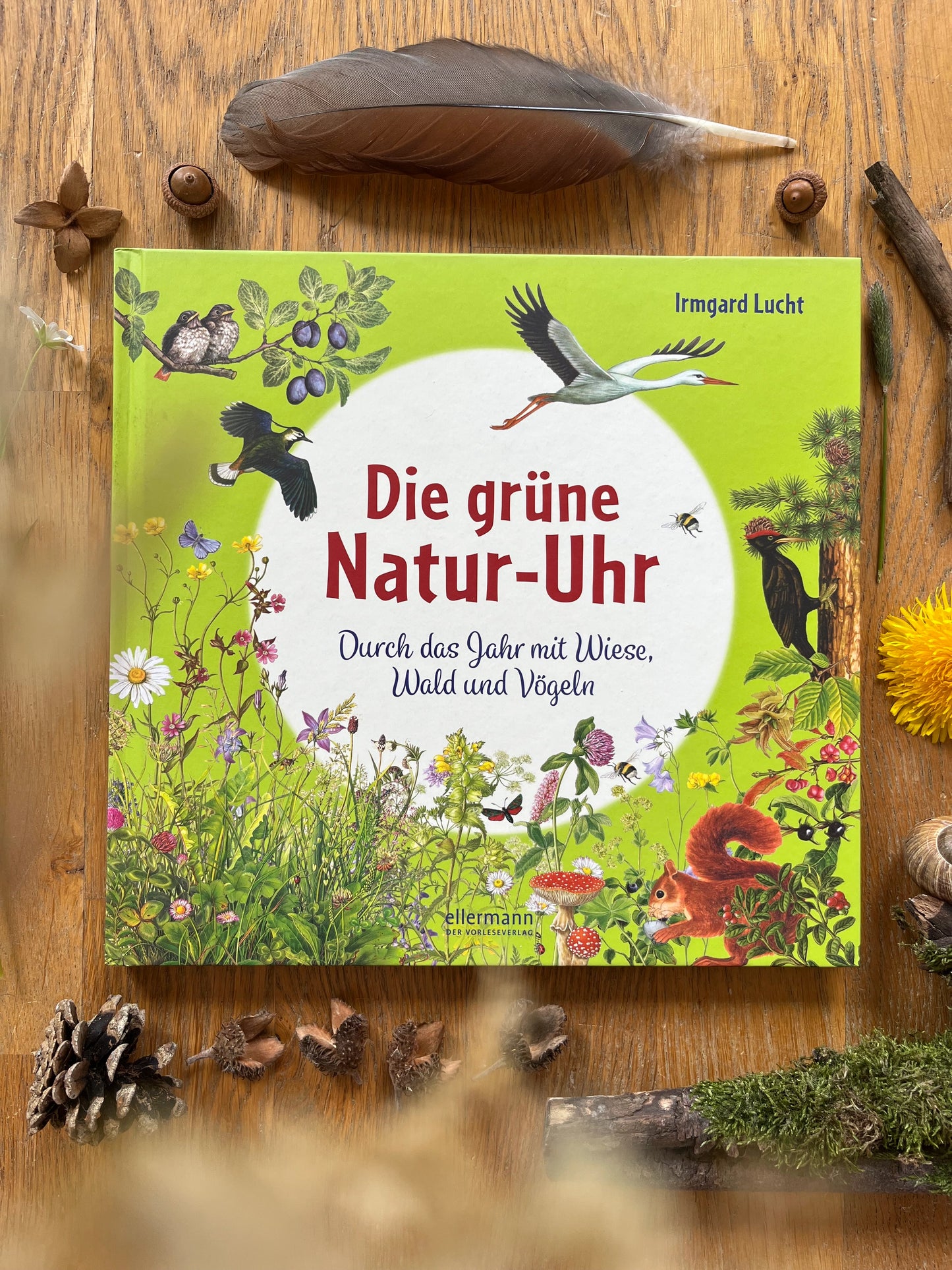 Die grüne Natur-Uhr - 2. Hand