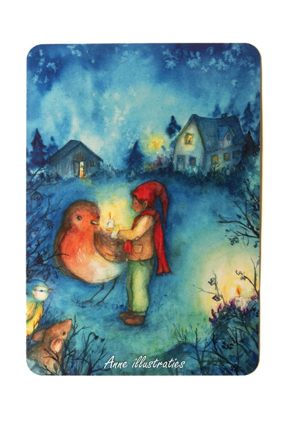 Erzählkarte - Die Lichter des Gnoms Toban A5