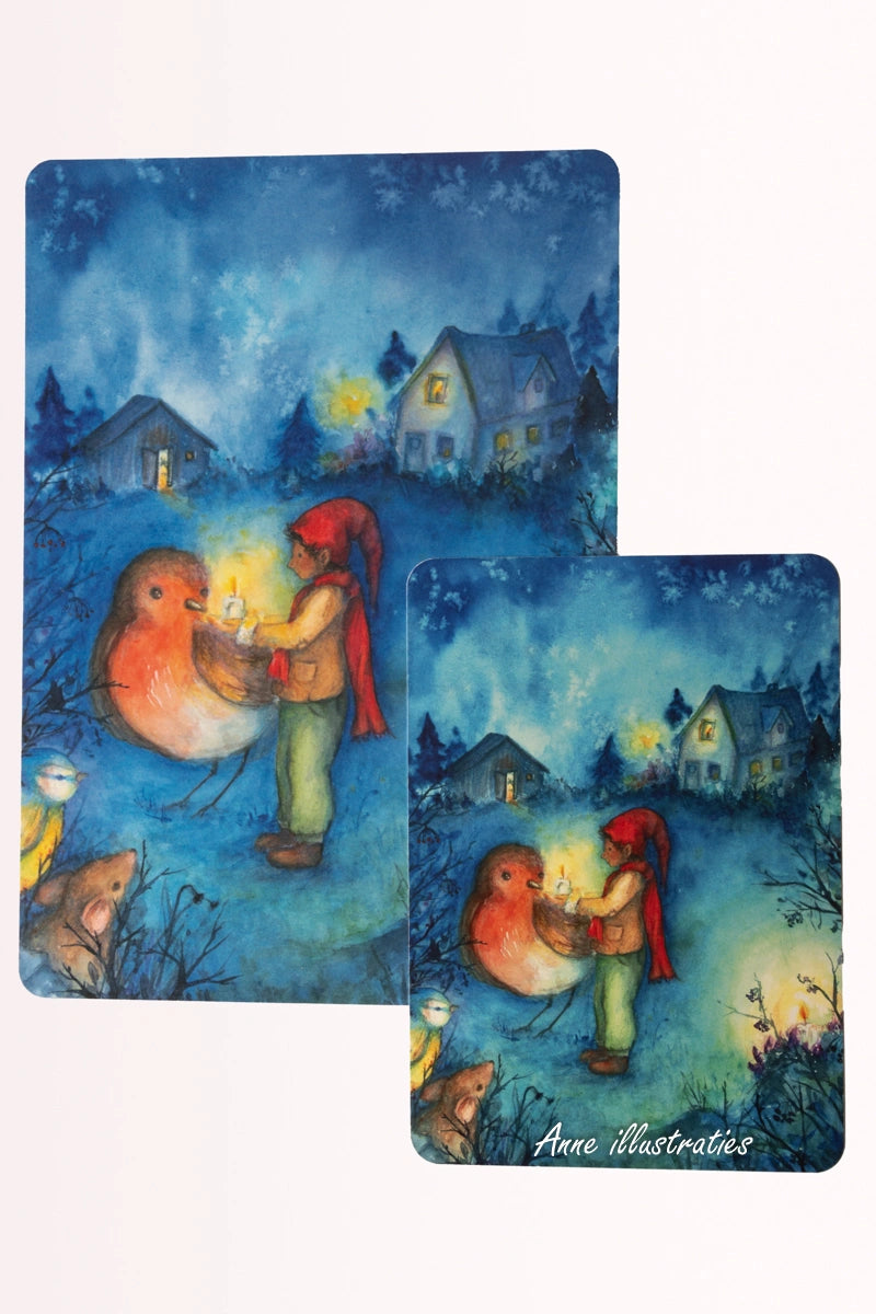 Erzählkarte - Die Lichter des Gnoms Toban A5