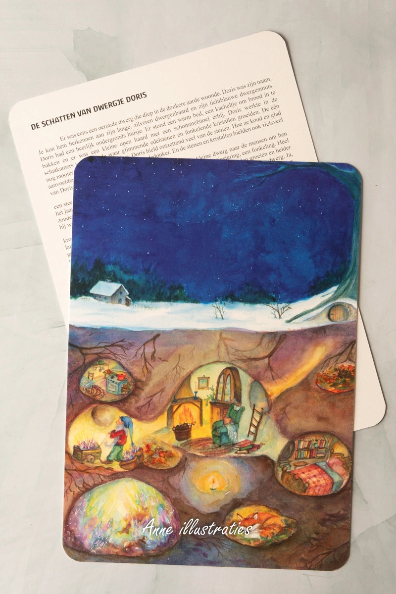 Erzählkarte - Die Schätze der Zwergin Doris A5