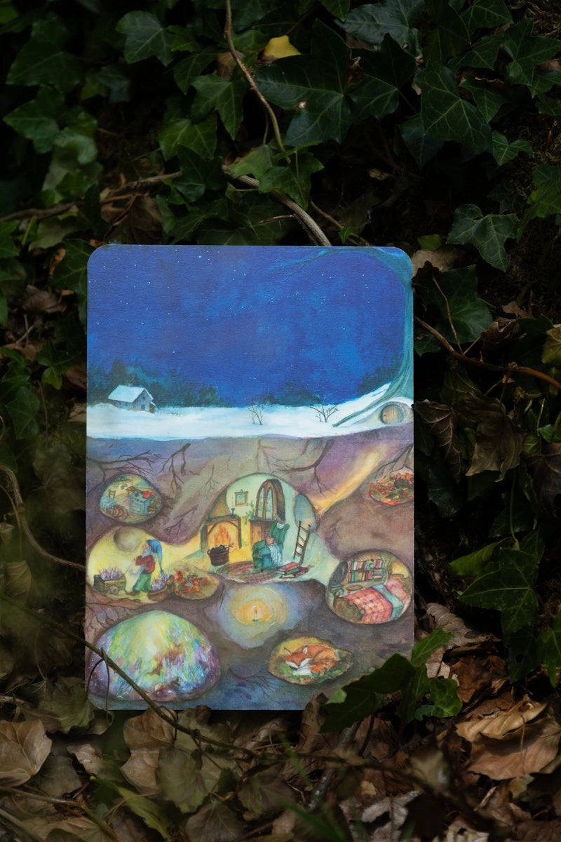 Kunstdruck Die Schätze der Zwergin Doris von Anne Gies A5, Ansicht 4