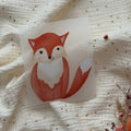 Bügelbild Fuchs von doerrtoparadise, sitzender roter Fuchs als Aquarell