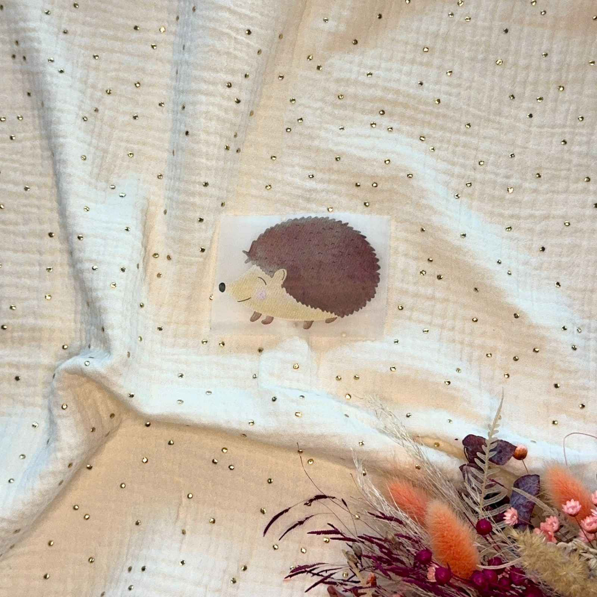 Bügelbild Igel von doerrtoparadise, kleiner Igel als Aquarell