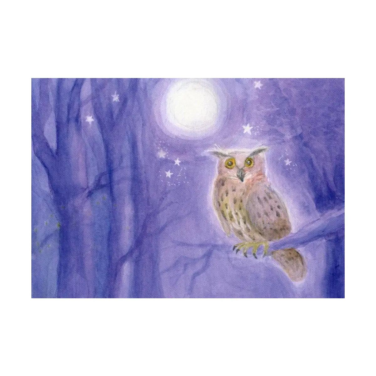 Der Uhu bei Vollmond