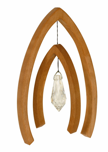 Fensterschmuck - Lanzett mit Regenbogen-Kristall