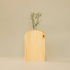 Flacher Blumenhalter Nr. 03 aus Holz von Wooden Story, 15,5 cm