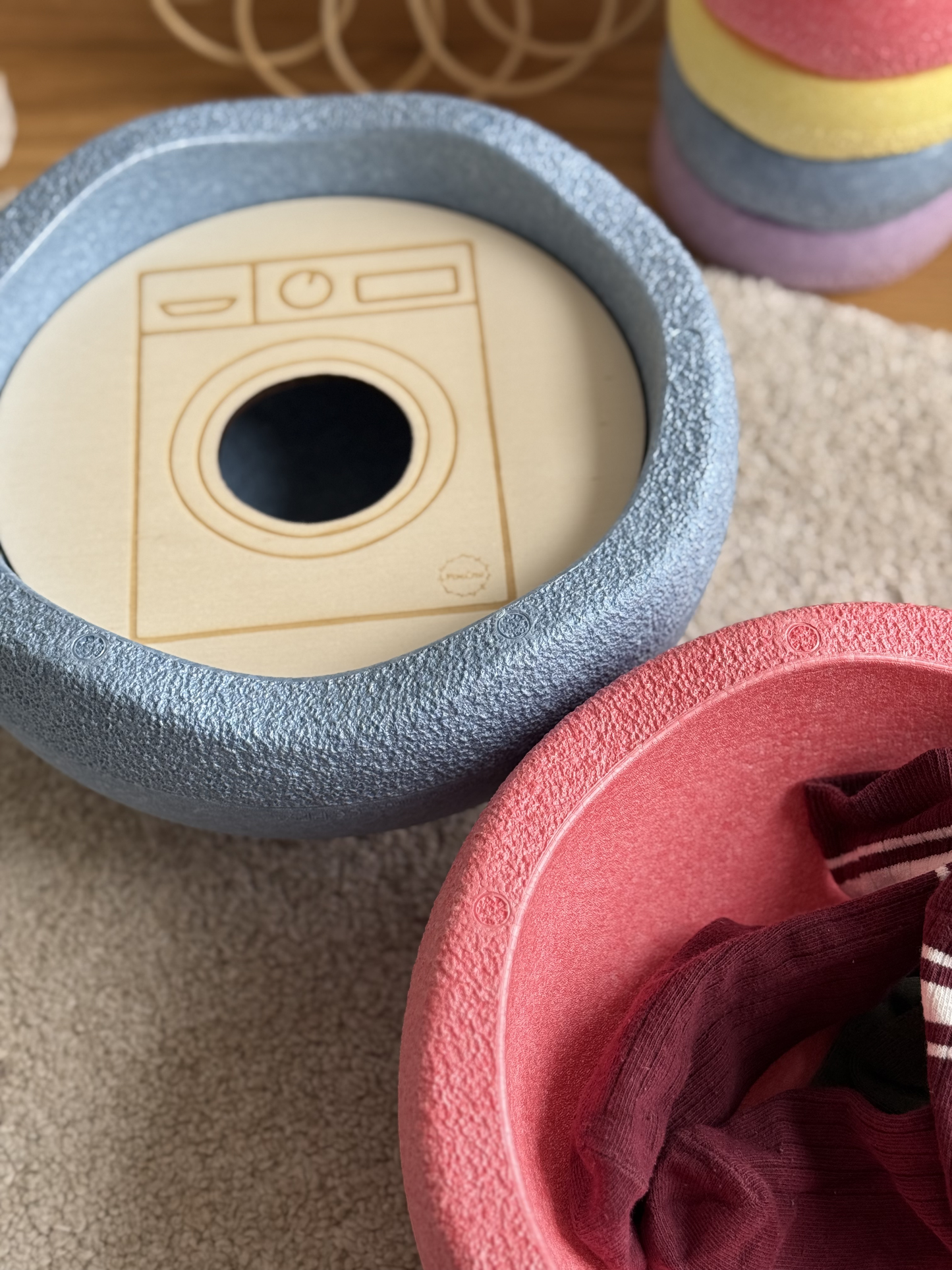 Waschmaschine - Aktivitätsplatte kompatibel mit Stapelstein®