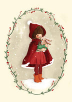Postkarte Weihnachtskuscheln von Belle & Boo A6