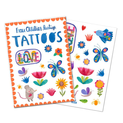 Kindertattoos - Blumen & Liebe
