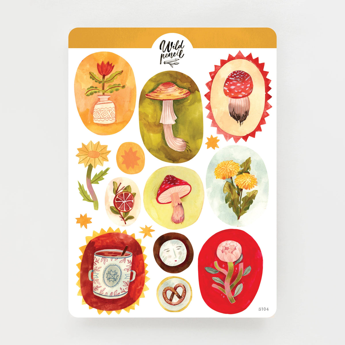 Stickerbogen Kleine Gemälde von Wild Pencil Studio