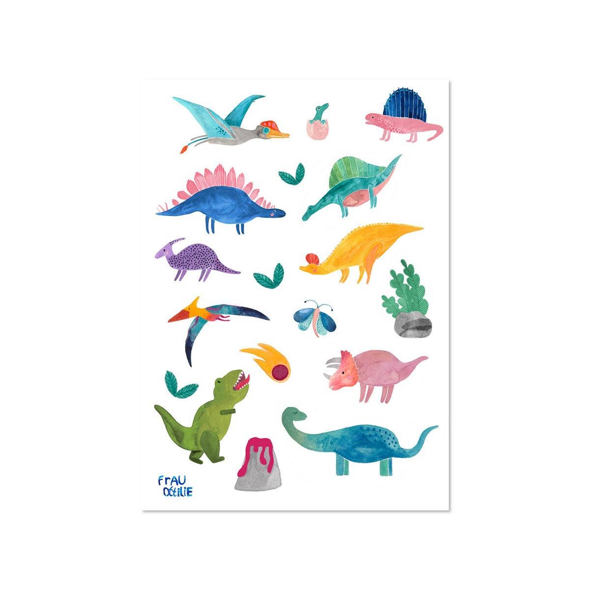 Stickerbogen - Dinos