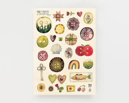 Vinyl-Stickerbogen - Schnickschnack