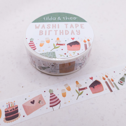 Washi Tape - Geburtstag