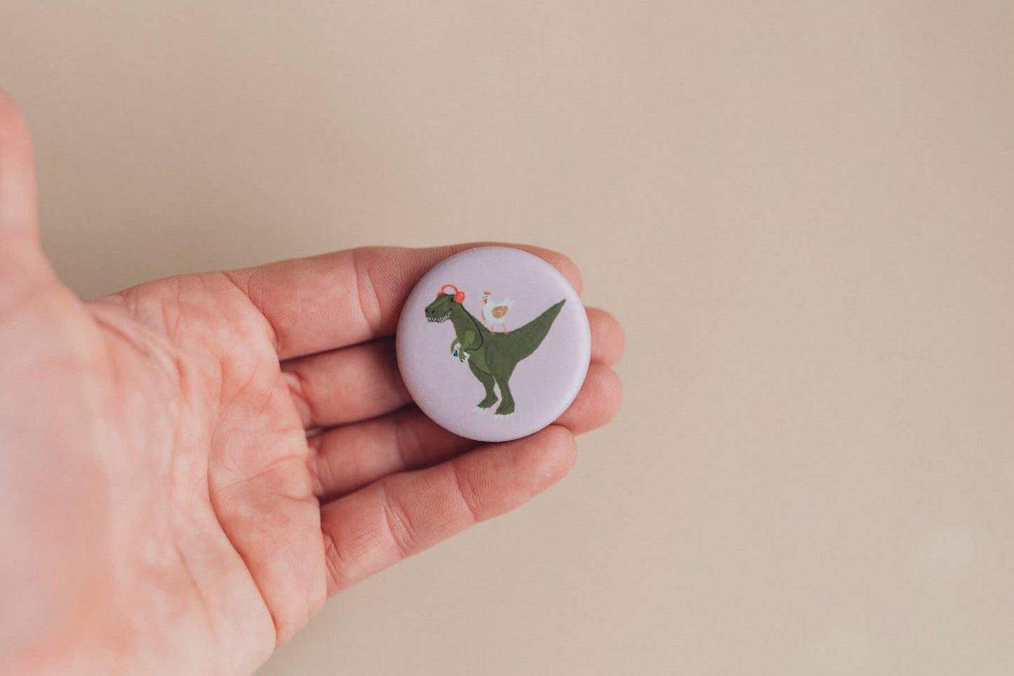 Button - T-Rex - Ich entwickle mich jeden Tag