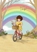 Postkarte Regenbogenfahrt von Belle & Boo A6