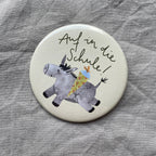 Button - Auf in die Schule - Esel