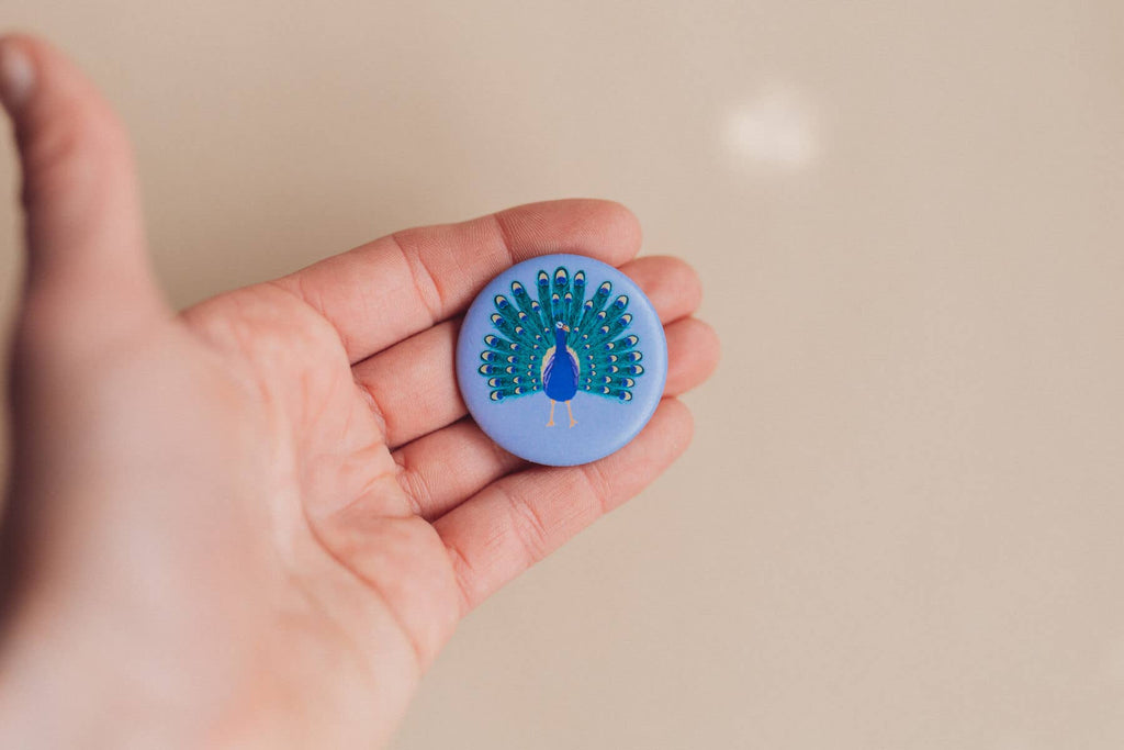 Button Pfau Ich bin stolz auf mich von Liesels Wicht