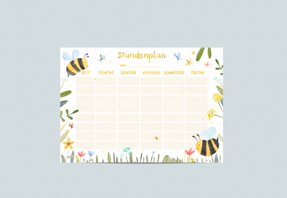 Stundenplan - Biene A4