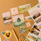 Stickerbogen Landschaften bei Sonnenaufgang von Wild Pencil Studio