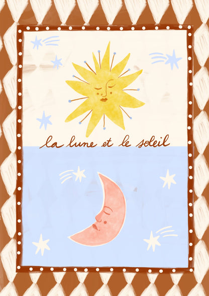 Print - Folk la lune et le soleil
