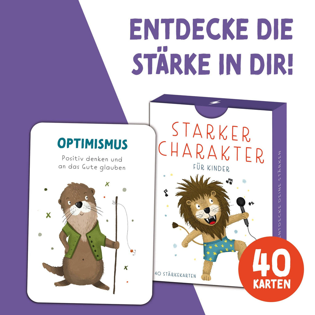 Stärkekarten Starker Charakter für Kinder von Rüsselfuchs