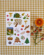 Stickerbogen Augustwald von Asia Spettel A6, weitere Ansicht