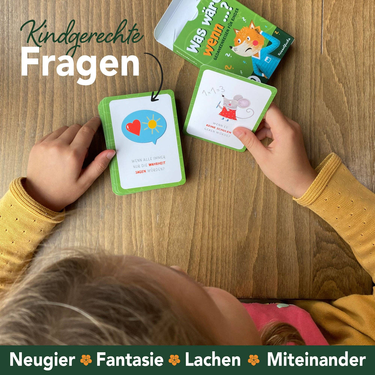 Kartenspiel Was wäre wenn für Kinder von Rüsselfuchs