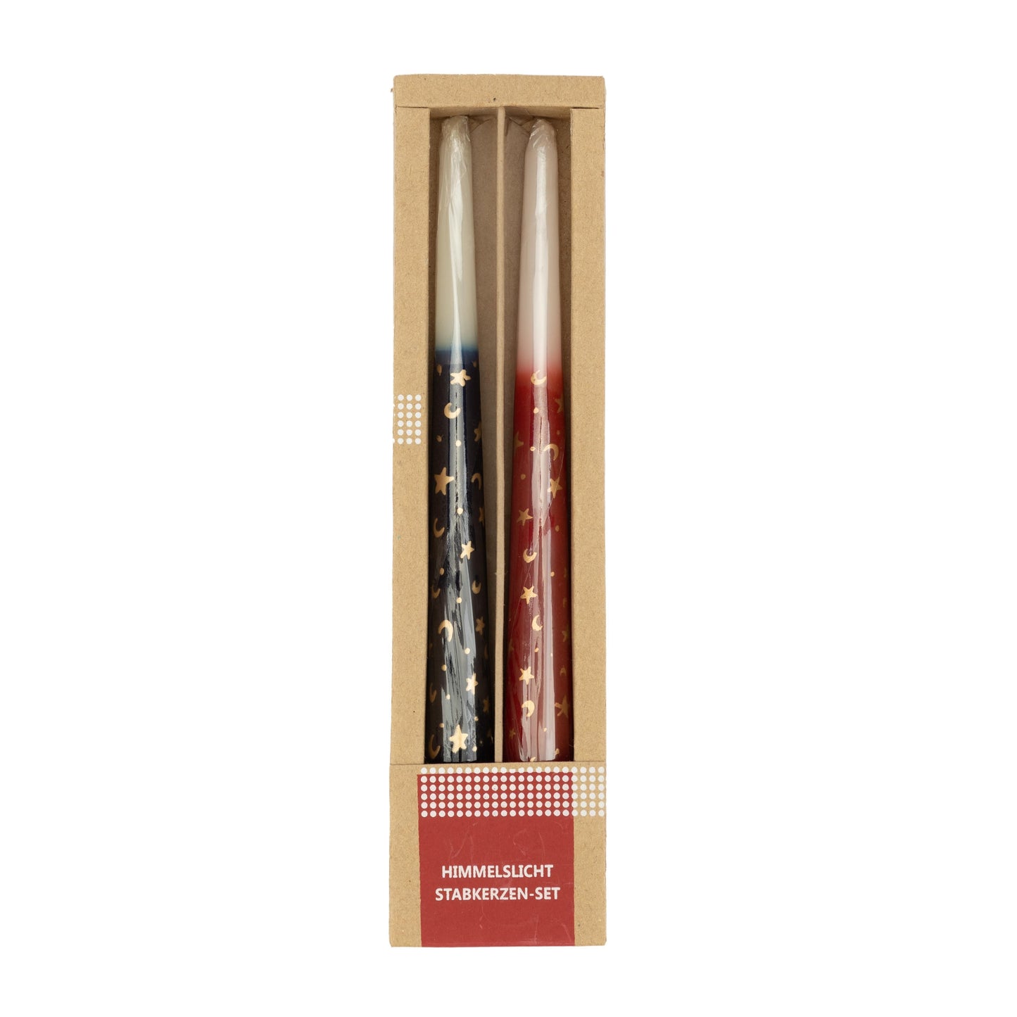 Geschenkset Stabkerzen "Himmelslicht", 2er-Set