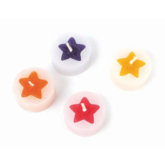 Teelichter ohne Alu-Schale "Sterne" 4er-Set