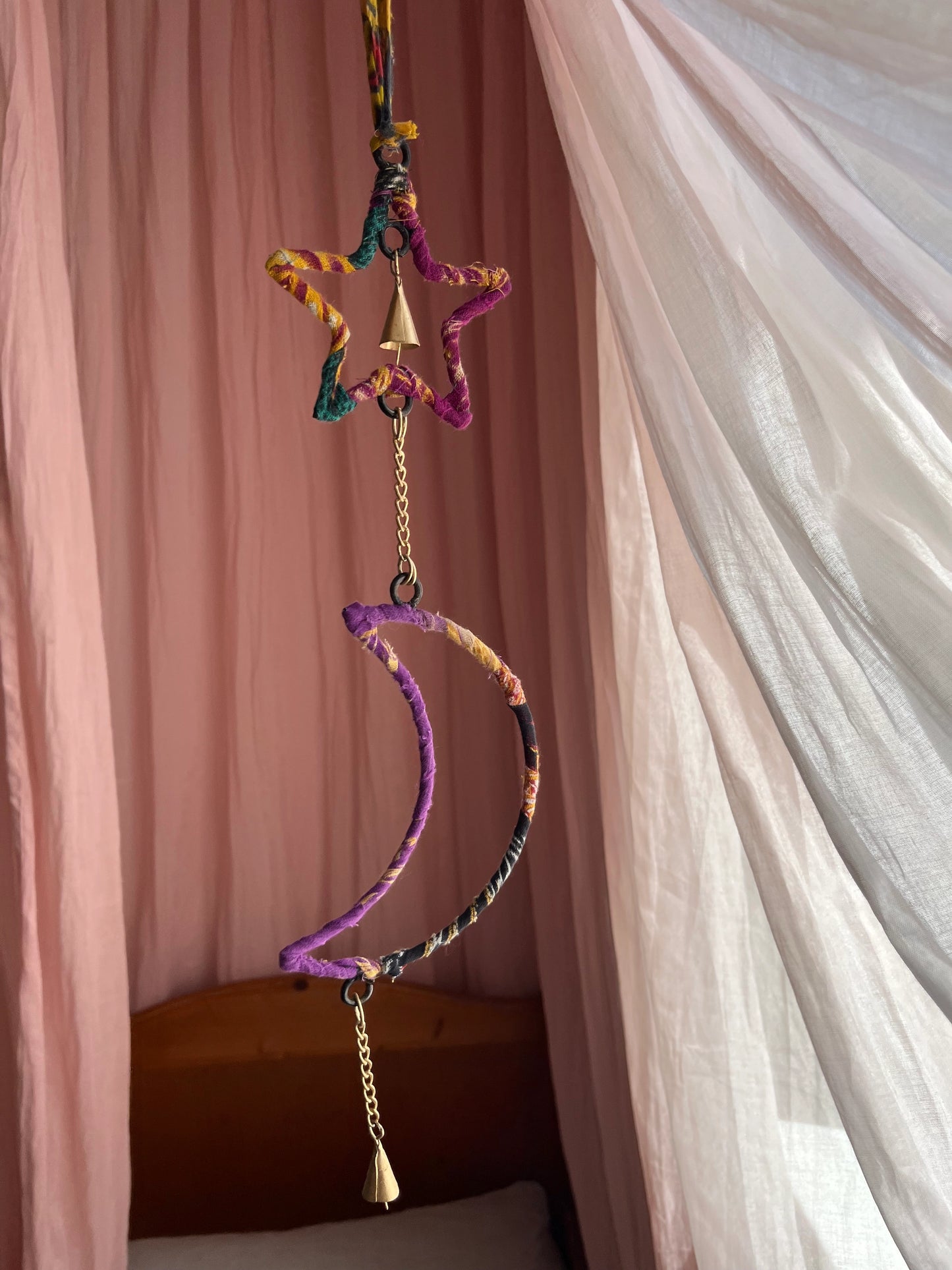 Windspiel - Mond und Stern