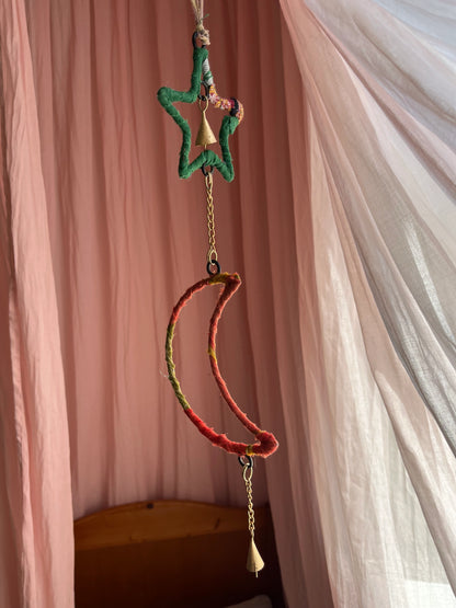 Windspiel - Mond und Stern