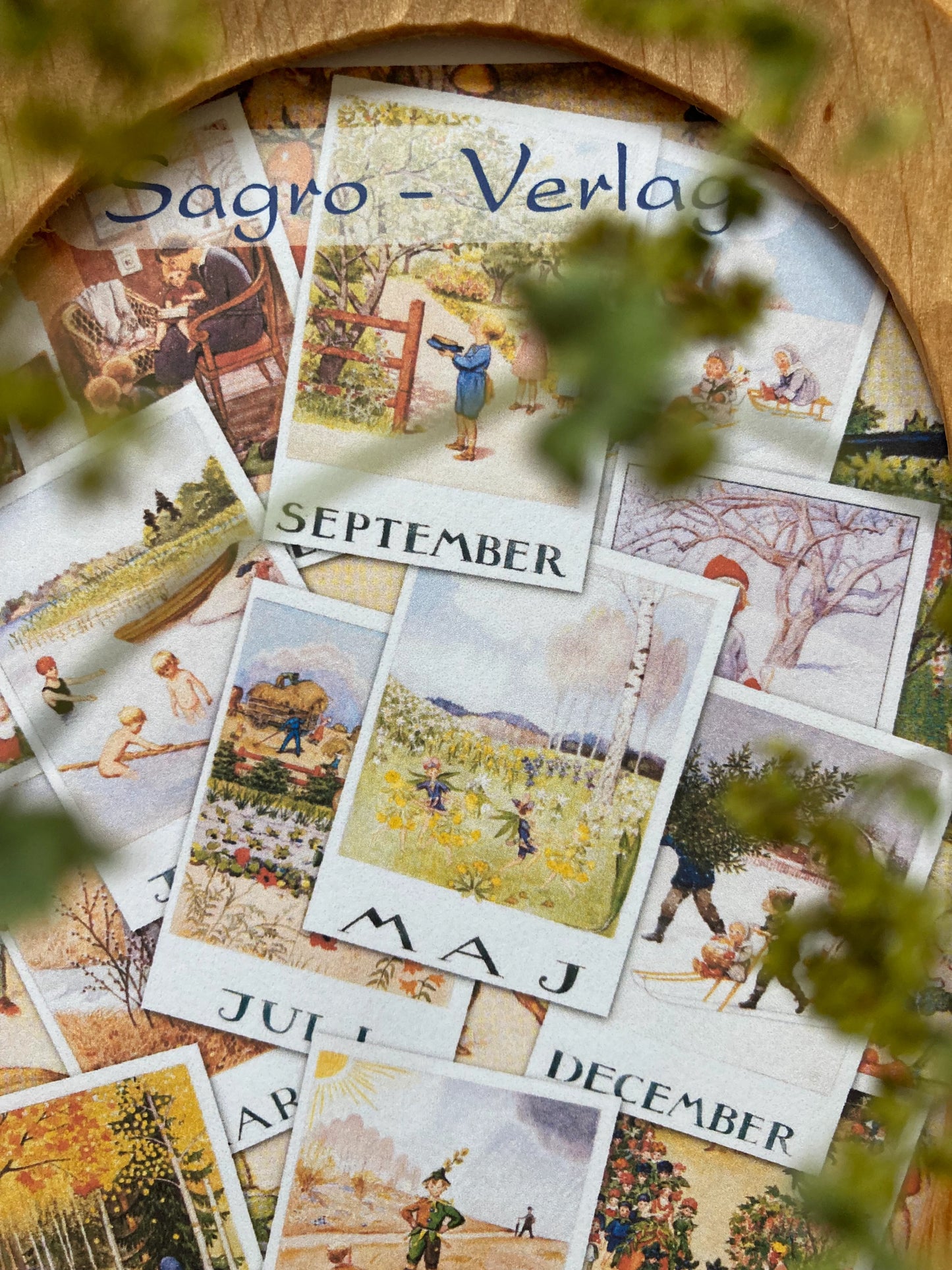 Monatskarten - Set von Elsa Beskow