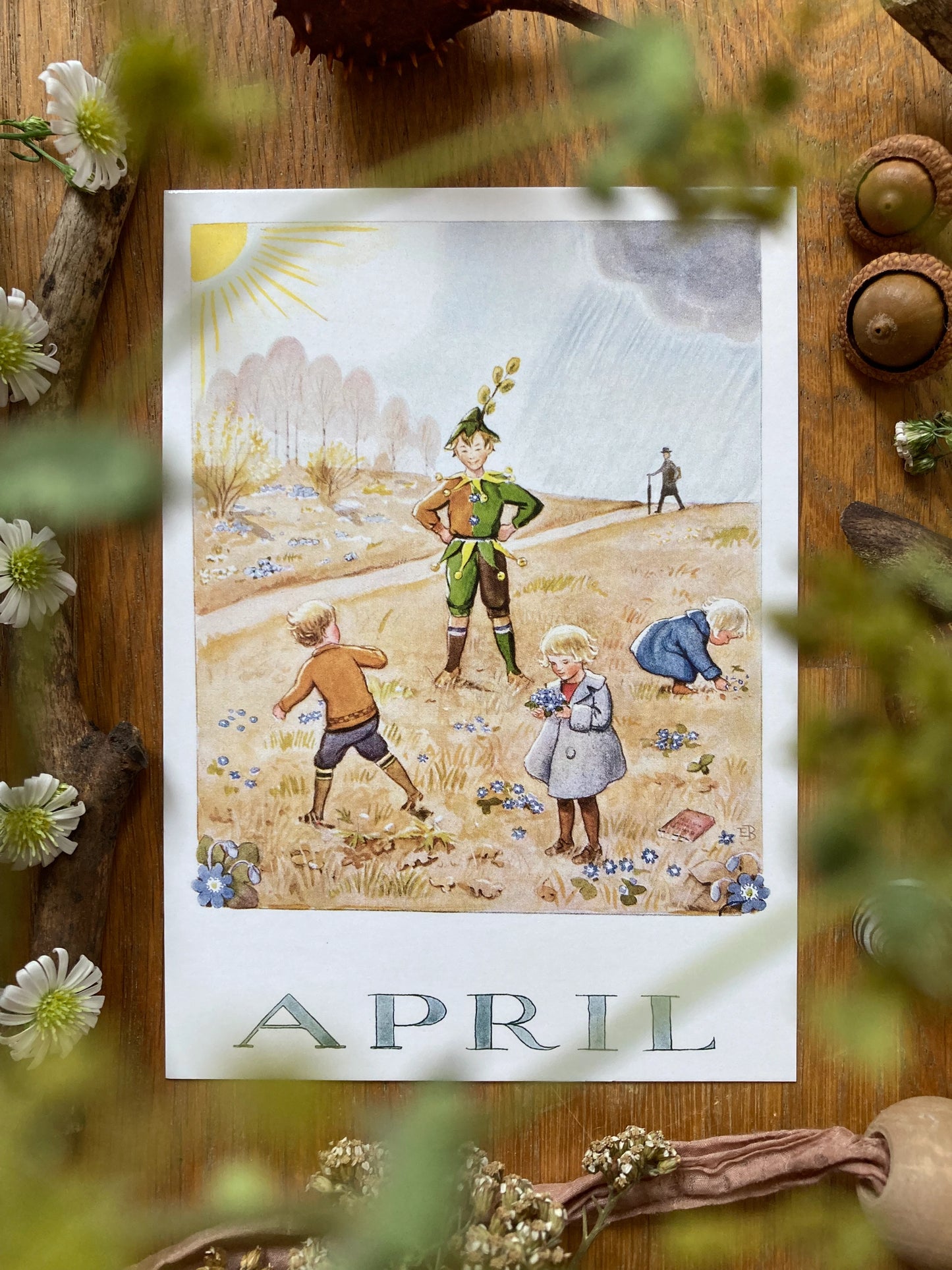 Monatskarten - Set von Elsa Beskow