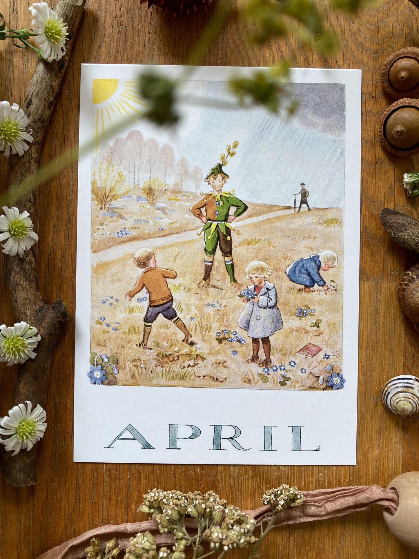 Monatskarten - Set von Elsa Beskow