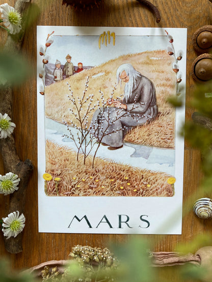 Monatskarten - Set von Elsa Beskow