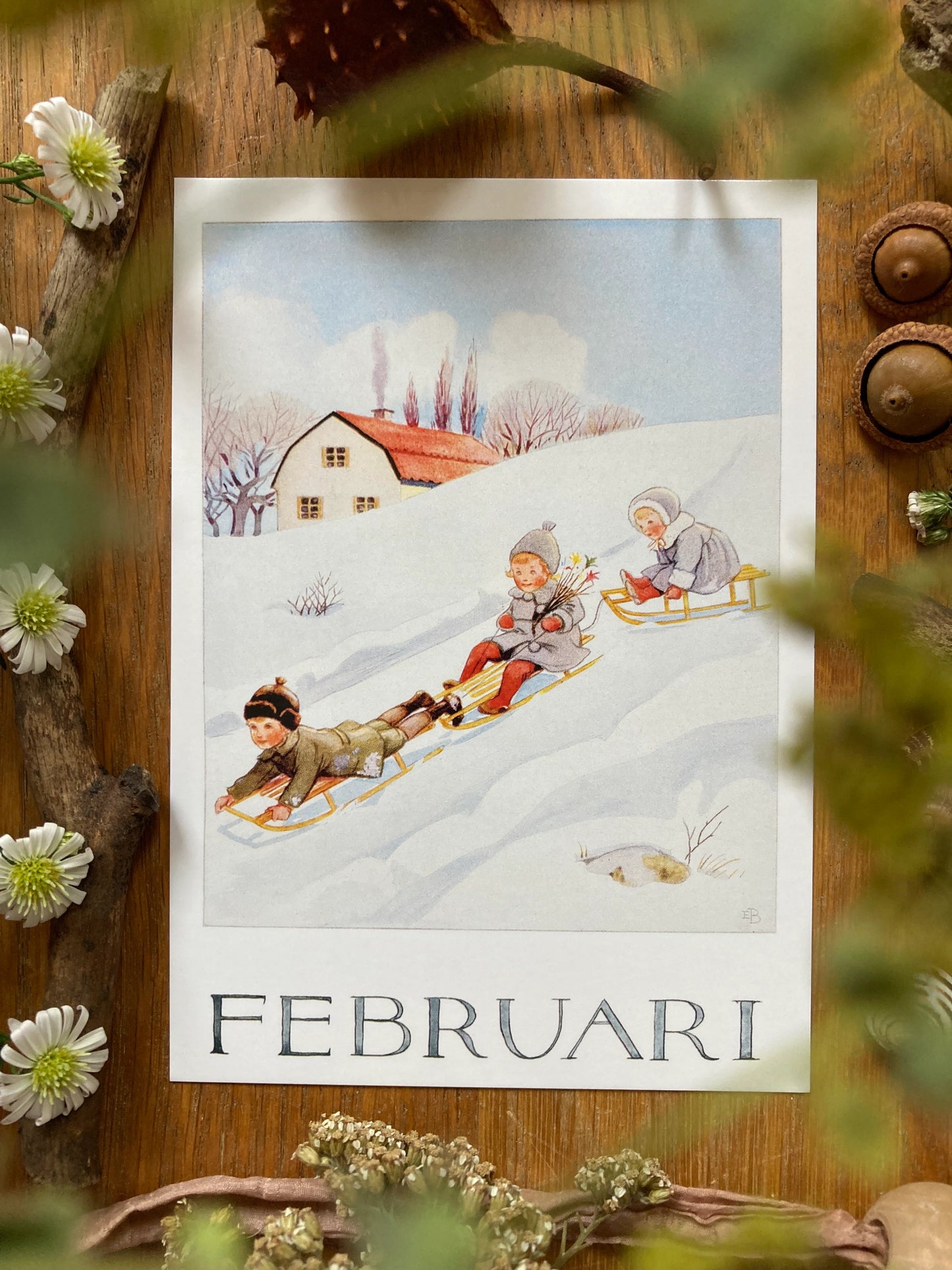 Monatskarten - Set von Elsa Beskow