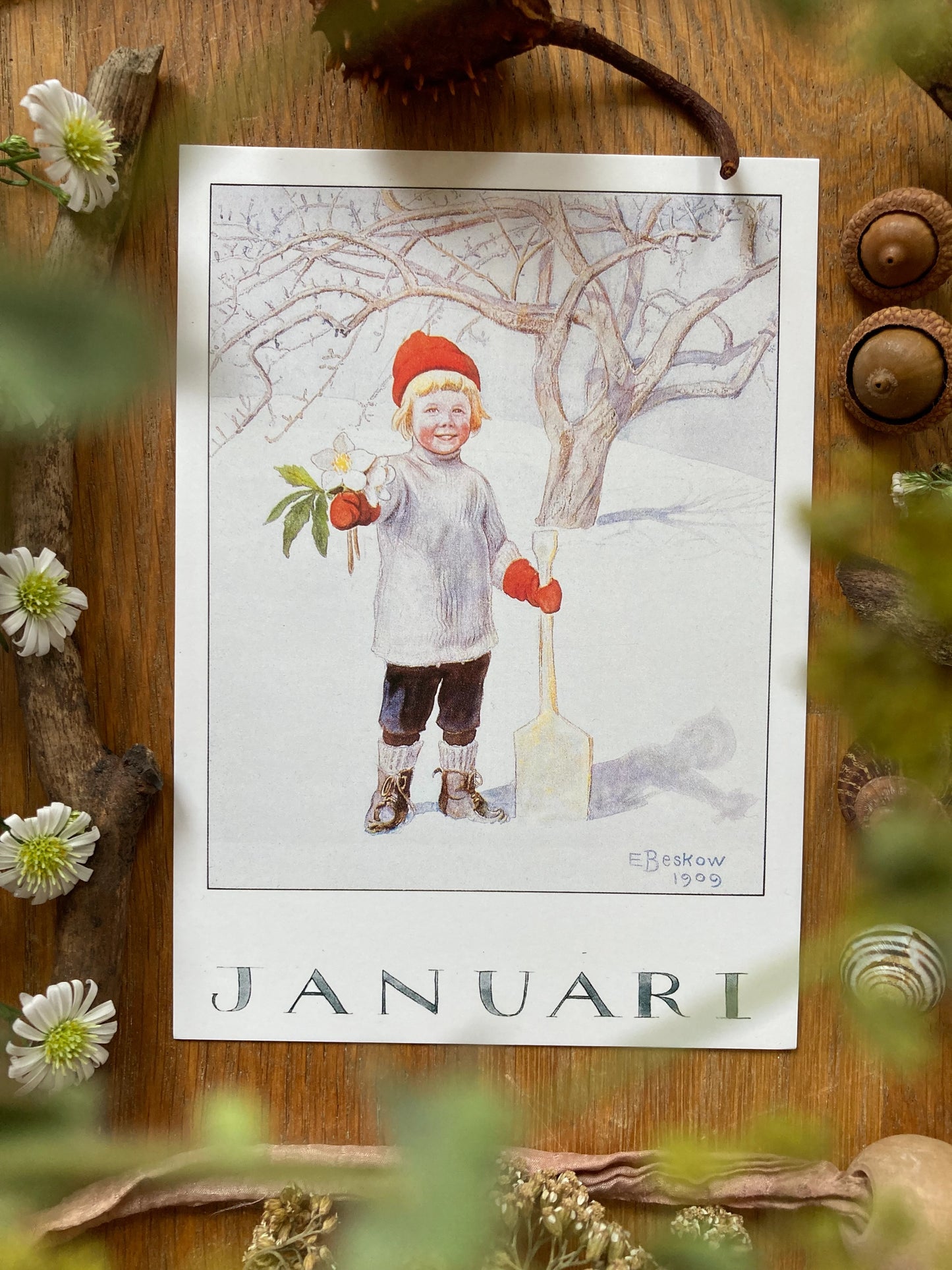 Monatskarten - Set von Elsa Beskow