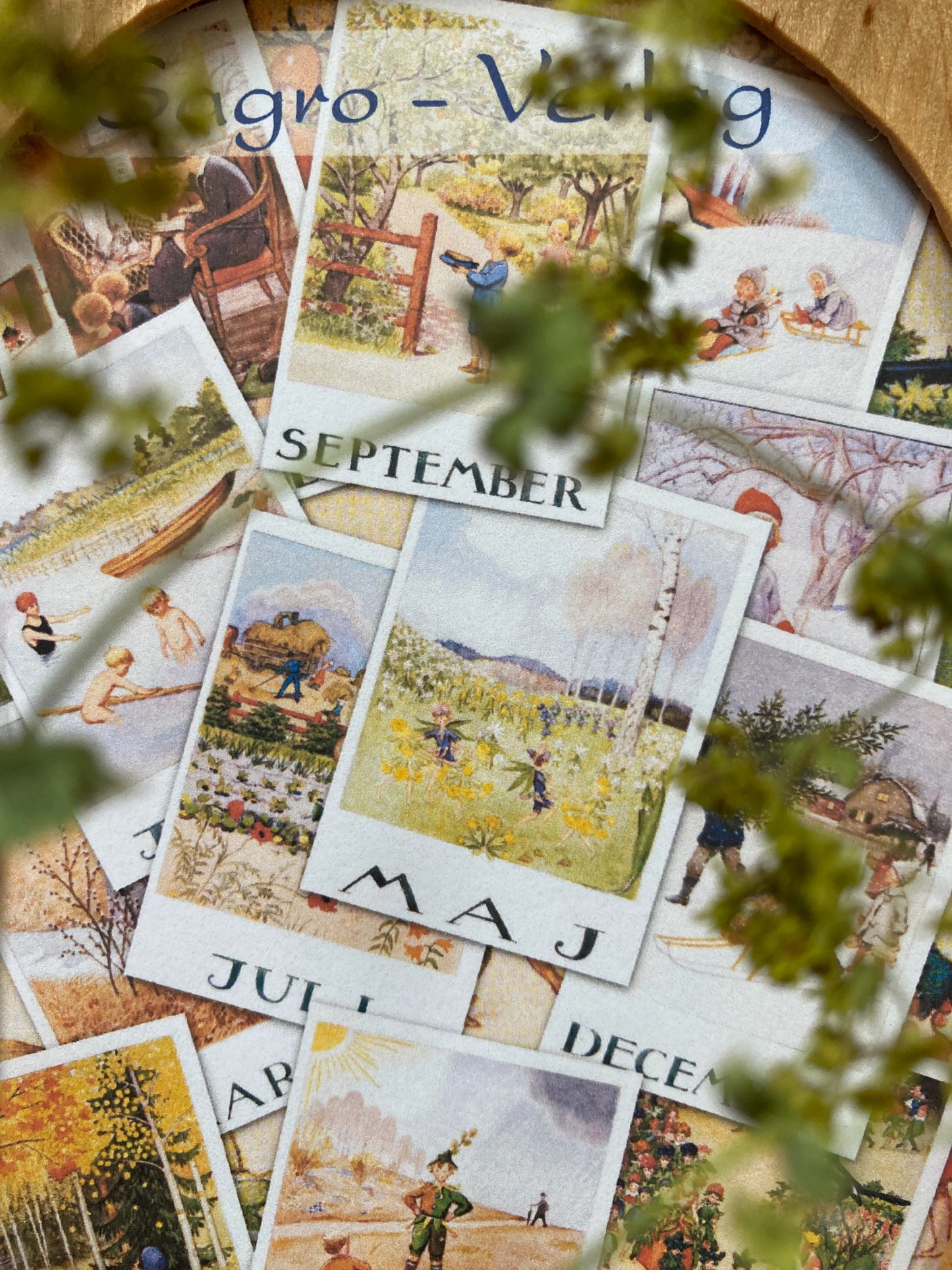 Monatskarten - Set von Elsa Beskow