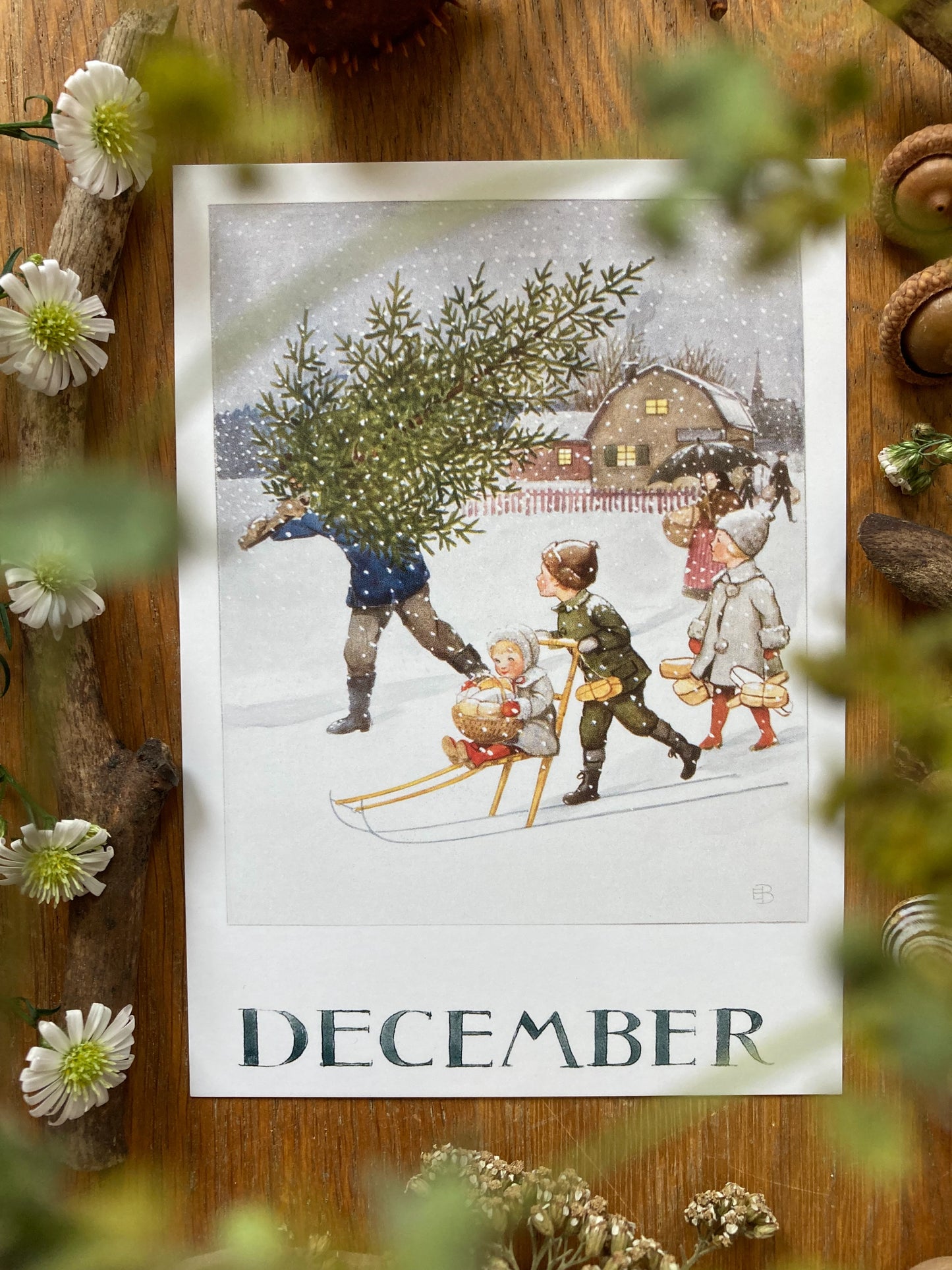 Monatskarten - Set von Elsa Beskow