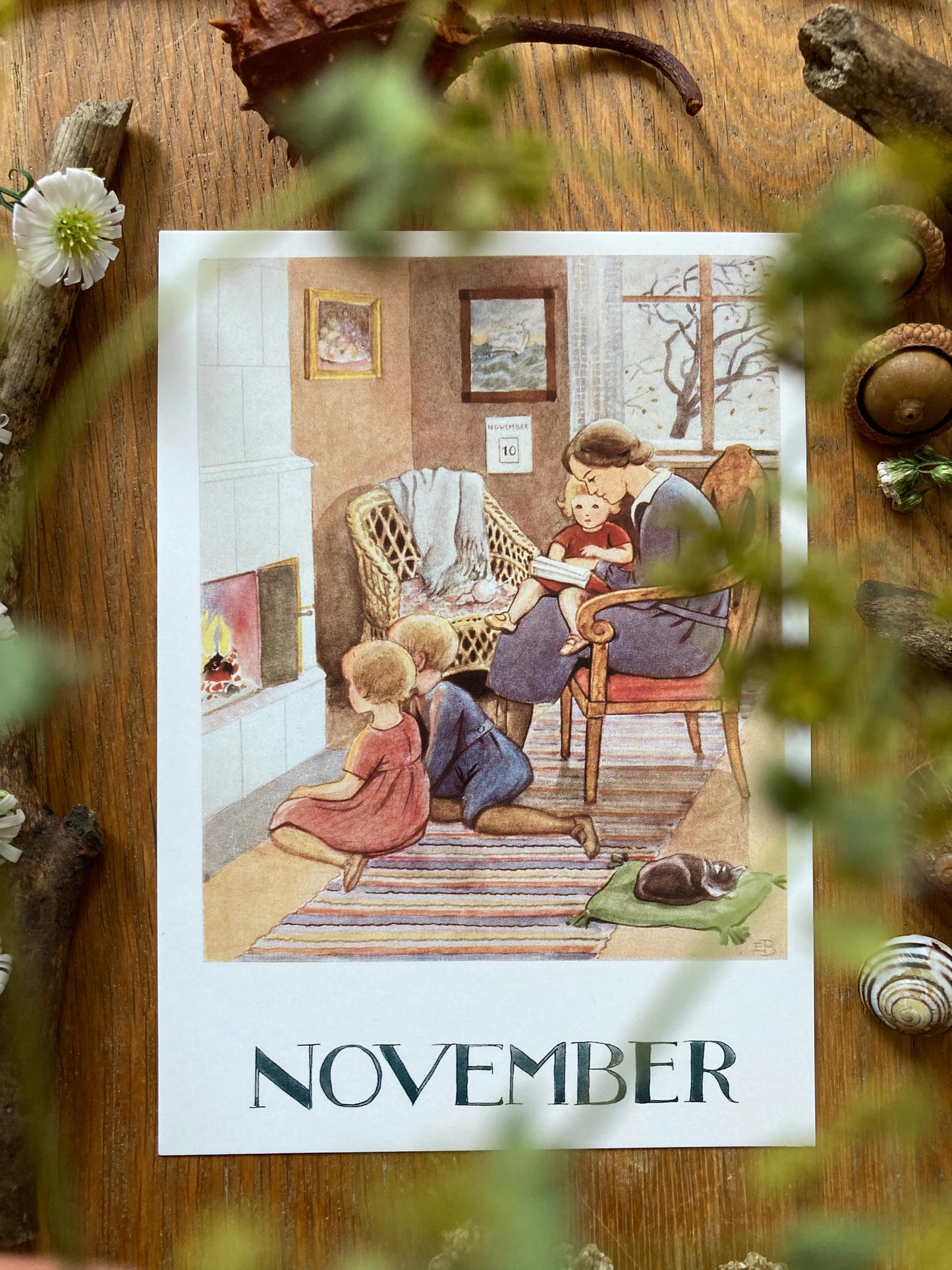 Monatskarten - Set von Elsa Beskow